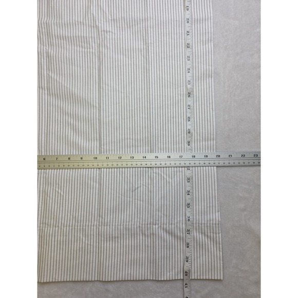2 LAUREN Ralph Lauren Oxford Stripe Gray Cottage White Farmhouse King Pillowcase - Picture 8 of 9